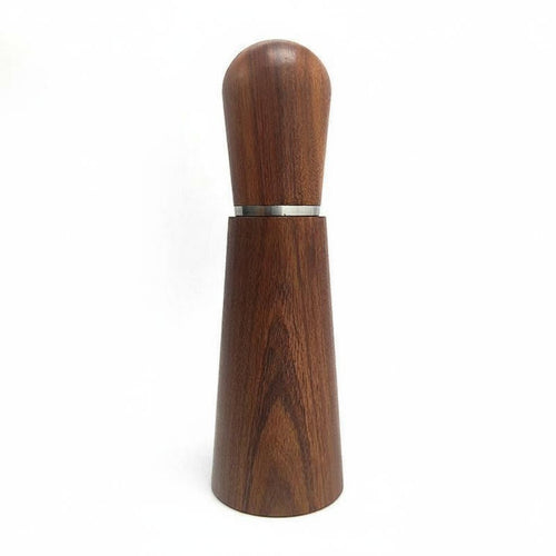 Industrial Stirrer Espresso Tool Coffee Stirrer Needle Distributor Crafted from Stainless Steel with Wooden Base for Consistent Grounds Distribution Suitable for Home Cafe Office