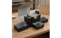 Trading Card Storage Box Patented Design TCG Collection Case Multi-Deck Card Box Display Window for Board Game Players