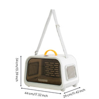 Hard-Sided Pet Carrier Ventilated Hard-Sided Pet Carrier Lightweight for Cats, Vet Visits