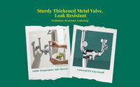 Temperature-regulated mixing valve, U-shaped toggle faucet, hot and cold water control, bathroom shower, high quality brass