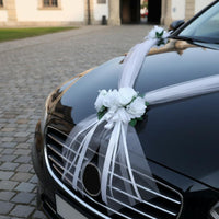 Wedding Car Decoration Set Easy Installation Wedding Car Decoration Kit Vehicle Accessory Paint-Safe No Tools Required