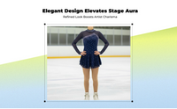 Teen girls' long sleeve skating dress