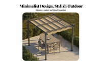 1 Aluminum Pergola Retractable Canopy Gazebo Rust Resistant Trellis Weather-resistant Frame Suitable for DIY Enthusiasts Families Courtyard Deck