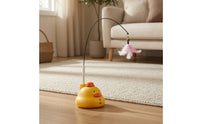 Automatic Cat Teaser Wand with Suction Cup Interactive Cat Wand Toy with Suction Cup Long-Lasting Wear-Resistant for Floor