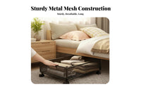 Under-Bed Rolling container With casters Wheeled Storage container Large Capacity for Adults