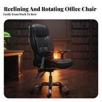 Highspine Reclining Chair with Footrest Height Adjustable Computer Seat Support sturdy Duty for Students, Study Room