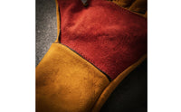 Reinforced Palm Leather Gloves with Gauntlet Cuffs Heavy Duty Bite Resistant Gloves Long-Lasting Thick for Animal Handlers, Pet Trainers, Dog Groomers