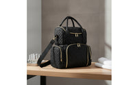Travel-Friendly Cosmetic Organizer Bag Portable Makeup Bag with Shoulder Strap for Travelers