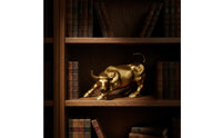 Bull Figurine Carved Bull Statue Modern for Executives, Bookshelf