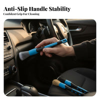 Car Detailing Brush Kit Brush Kit with Adapter Boar Hair Hard to Reach Areas