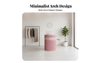 Minimalist Design Curved Reception Desk Long-Lasting Construction Semi-Circle Money Ier Stand Spacious Storage Modern Reception Desk Stable Base for Receptionists, Salon Owners, Office Workers, Boutique, Shop, Lobbies, Restaurant