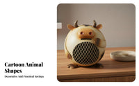 Creative Gift Metal Creature Cash Box Adorable Design Creature Piggy Bank Long-Lasting Construction for Children, Nursery, Desk, Bookshelf