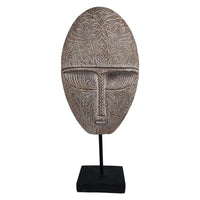 Freestanding Face Sculpture Tabletop Face Sculpture Decor Decorative Tribal Design