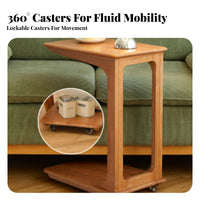 Rolling C-Shaped Table Movable Design Household Furniture Multi-Functional