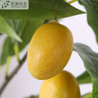 仿真绿植 大枝芒果 带果植物北欧家居工程装饰婚庆酒店插花假果实