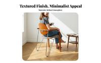 Retro Design Upholstered Leisure Chair Mid-20th Centuryera Modern aesthetic Upholstered Armchair with Wooden Legs Soft Upholstery Lounge Seat Thickly Padded padding for Interior Designers, Business Owners, Dining Room, Restaurant, Bedroom, Home Office