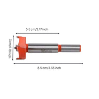Depth-Limited Wood Hole Cutter Sharp Edges Door Board Hole Cutter Positioning Woodworking Tool Sturdy