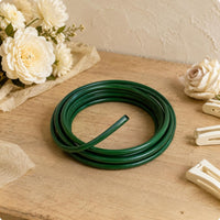 Aluminum-Plastic Tube Hollow Decorative Tube Deep Green for Floral Arrangements