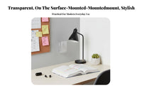 Narrow vertical surfaceMount container Clear Design Organizer Box Easy Installation for Dorm Room