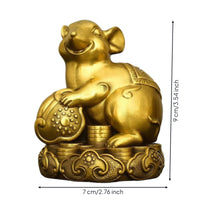 Astrological Figurine Gold-Toned Tabletop Ornament Compact for Shelf, Collectors