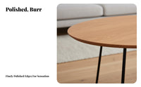 2 Pieces Nordic Design Nesting Table Set Space-Saving Mixed-Shape Nesting Tables Minimalist aesthetic Living Room Furniture Modern Look for Apartment Dwellers, New Homeowners, Interior Designers, Small Spaces, Lounge Area, Home Office