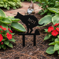No Dog Waste Yard Sign Weatherproof Metal Dog Waste Sign for Garden