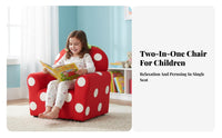 Strawberry-Shaped Chair Cartoon Design kids' Furniture Soft Upholstery Materials for Girls, Toddlers, Bedroom, Nursery