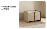 Bedside Storage Unit Sturdy Construction Single-Drawer Nightstand Easy to Clean