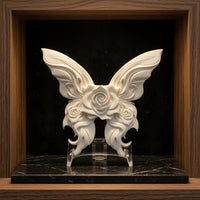 Rose Butterfly Ornament Dollhouse Decoration Dark Gothic Miniature Scene Accessory 3D Butterfly Ornament Miniature Home Decor