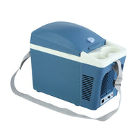 Portable Car Refrigerator Compact 12V Car Fridge Space Saving Mini Fridge with Carry Strap for Travelers, Students, Office