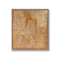 中古风入户玄关高级感装饰画小众艺术版画民宿酒店轻奢大白墙挂画