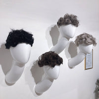 Wall-Mounted Wig Head Model, European and American Model Prop, Fiberglass Mannequin Head for Wig and Hat Display, Hanging Head Model