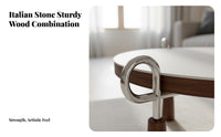 2 Pieces Nesting Circular Tables Minimalist Design Round Nesting Table Set Designer Look Child-Safe Rounded Edges