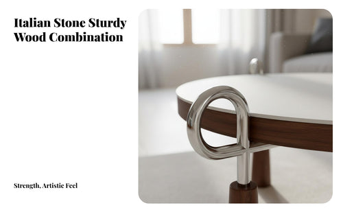 2 Pieces Minimalist Design Nesting Round Tables Modern aesthetic Round Nesting Table Set Designer Look Living Room Centerpiece Space-Saving for Homeowners, Apartment Dwellers, Interior Designers, Lounge Area, Small Spaces, Office, Bedroom