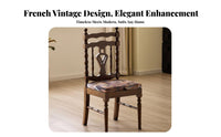 Shield Rear Chair French Design Household Furniture Vintage Design With Rearrest for Homeowners, Renters, Dining Room