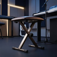 Adjustable Piano Bench Folding Piano Bench Heavy Duty Keyboard Seat for Music Room