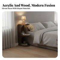 Narrow Bedside Cabinet Space-Saving Bedside Nightstand space-efficient for Small Spaces