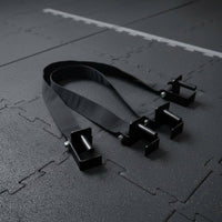 Multi Size Fit Gym Safety Belt Adjustable Barbell Support Strap Snap Hooks for Powerlifters, Weightlifters, Weight Room