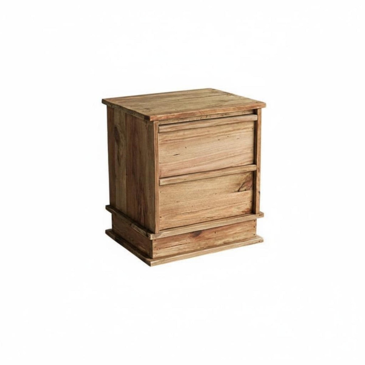 Single-Drawer Cabinet with Open Shelf Wabi-Sabi aesthetic Nightstand for Living Room