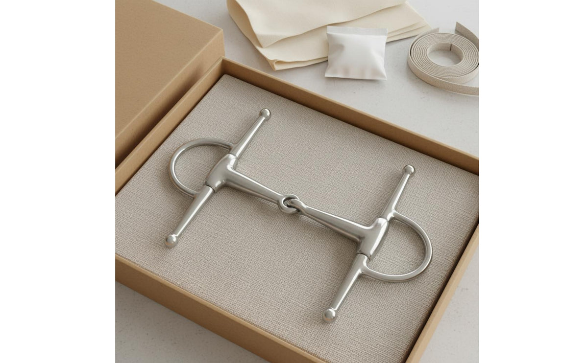 H-Shaped Silver-Coated Finish Two-Jointed Bit Comfortable Bridle Bar Animal Gear