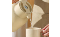 Long-Lasting Insulation Hot Water Dispenser Pot Large Capacity Thermal Container Leak-Proof Insulated Coffee Carafe Wooden Handle for Home, Office