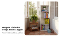Windowsill Cabinet Space-Saving 6-Tier Narrow Shelving Unit Adaptable Multi-Purpose for Apartment Dwellers, Small Spaces
