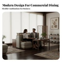 Comfortable Modern Dining Booth Set C Our Company Tomizable Curved Booth Sofa Versatile Upholstered Wooden Dining Chair Heavy Duty for Cafe Owners, Interior Designers, Adults, Teaho Our Company Es, Restaurants, Lounges, Hotel Lobbies