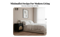 Single-Drawer End Table with Open Shelf Sturdy Construction Nightstand