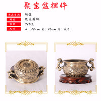 全黄铜  黄铜貔貅聚宝盆  工艺品摆件  厂家批发