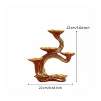 Multi-Tier Display Rack Space-Saving Wooden Figurine Shelf for Desk