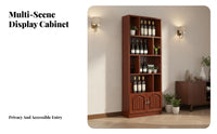 Floor Spirits Cabinet Large Capacity Freestanding Beverage Cabinet Stable Structure Spirits Display Shelf for Shop Owners, Restaurant, Living Room