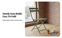 Wireframe Loop rear Chair Folding Seating Furniture Space-Saving for Cafe Owners