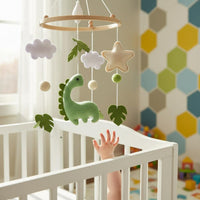 Dinosaur Crib Mobile Sleep Aid Baby Bed Bell Cute Nursery Decor for Newborns