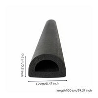 D Shaped Silicone Strip Dust Resistant Hollow Silicone Seal Sound Reduction D Shape Weather Sealing for Factory